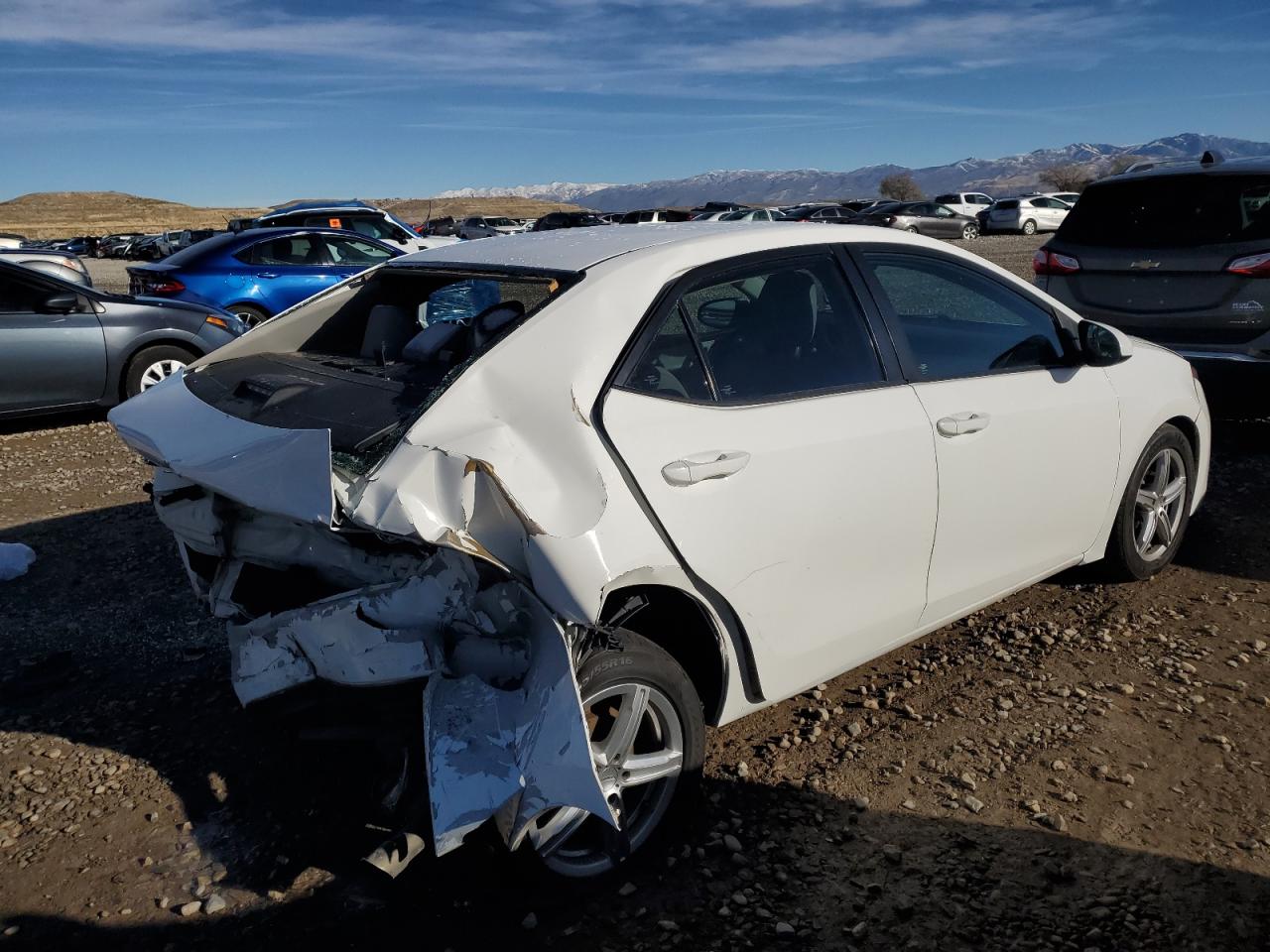 2017 Toyota Corolla VIN 2T1BURHE7HC944395 Copart auction photo, rear end damage thumbnail 3