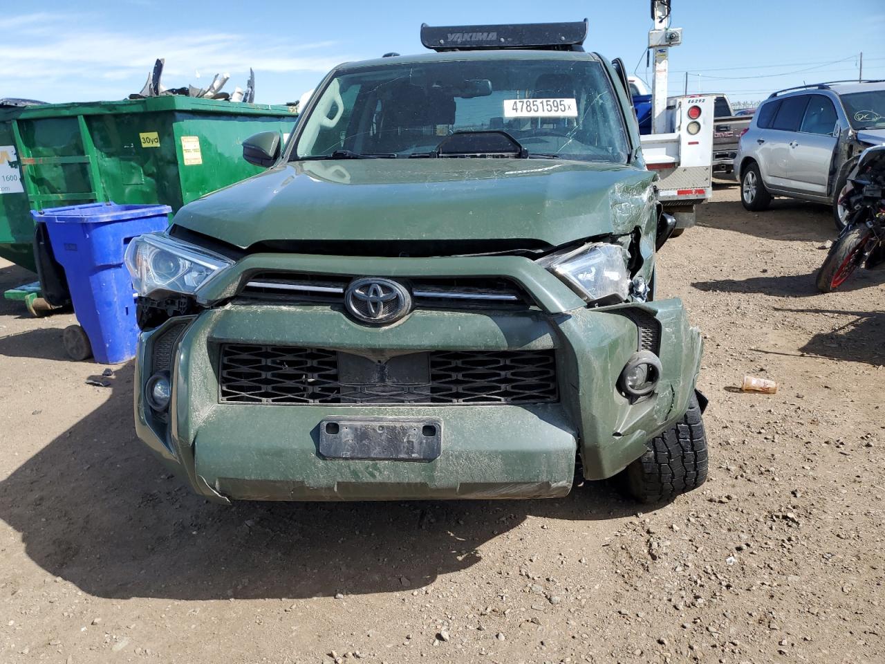 2021 Toyota 4Runner VIN JTEBU5JR2M5899567 Copart auction photo, all over damage thumbnail 5