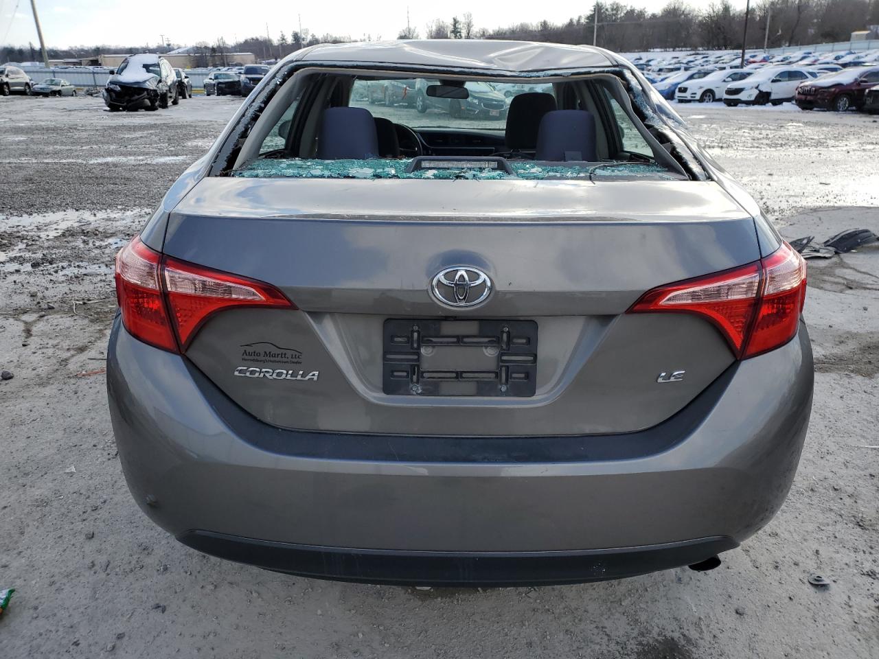 2019 Toyota Corolla VIN 5YFBURHE1KP920570 Copart auction photo, top/roof damage thumbnail 6
