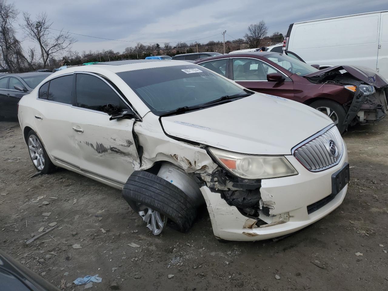 2010 Buick LaCrosse VIN 1G4GE5EV3AF306489 Copart auction photo, all over / undercarriage damage thumbnail 4