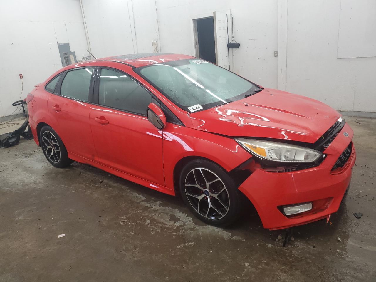2015 Ford Focus VIN 1FADP3F23FL273194 Copart auction photo, front end / side damage thumbnail 4
