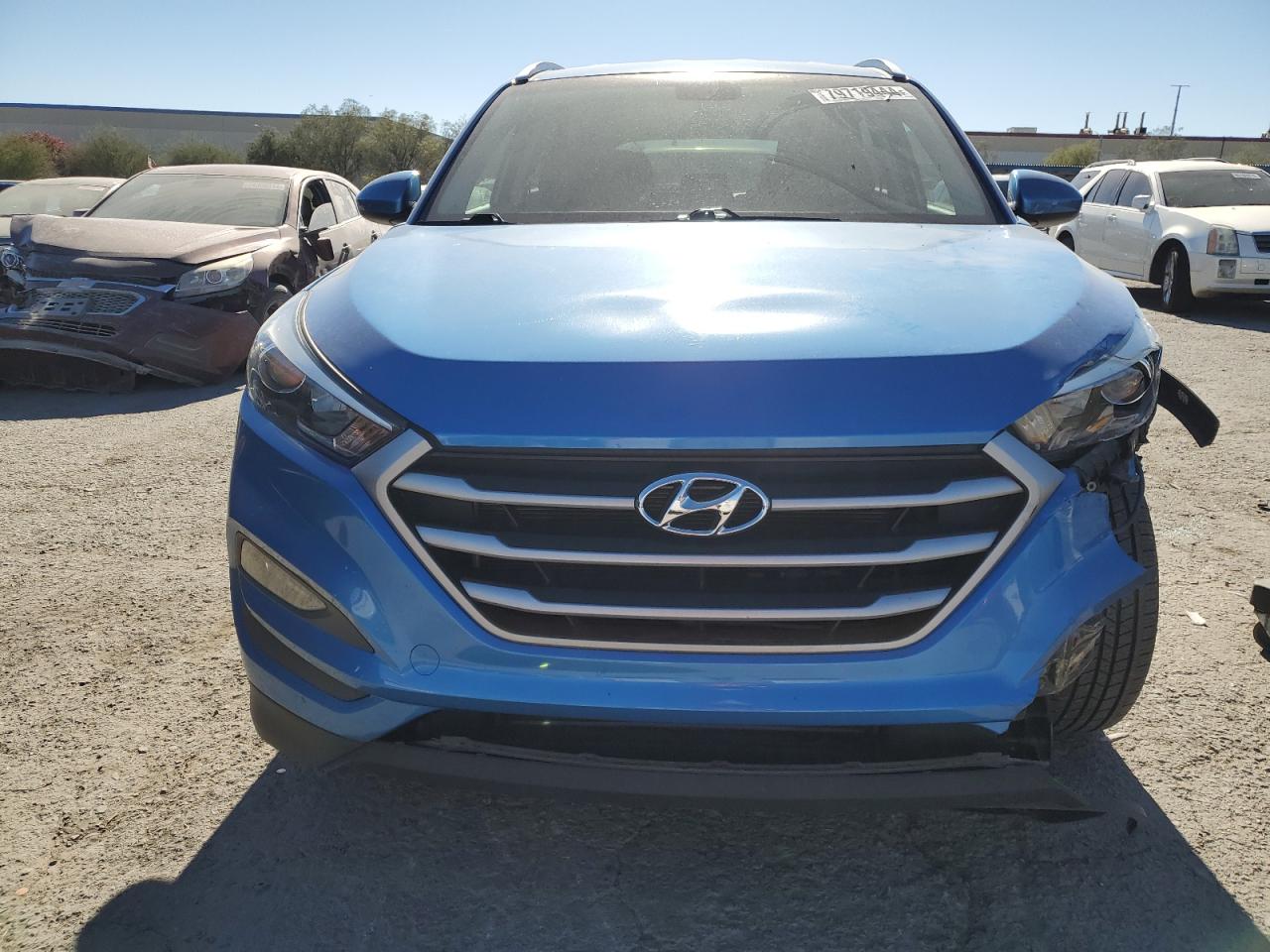 2018 Hyundai Tucson VIN KM8J33A40JU626572 Copart auction photo, front end damage thumbnail 5
