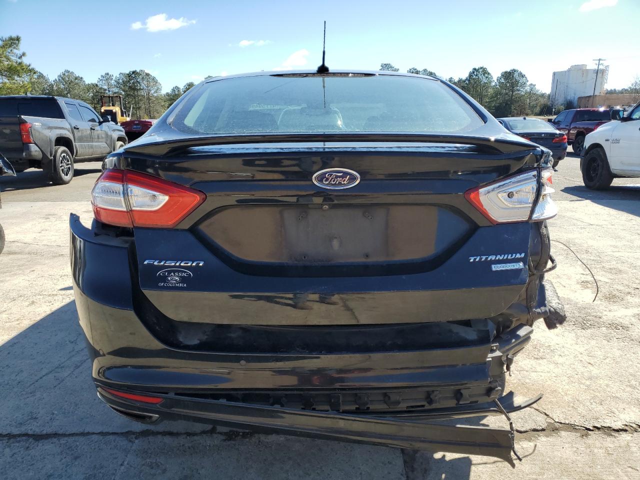 2016 Ford Fusion VIN 3FA6P0K94GR269720 Copart auction photo, rear end / all over damage thumbnail 6