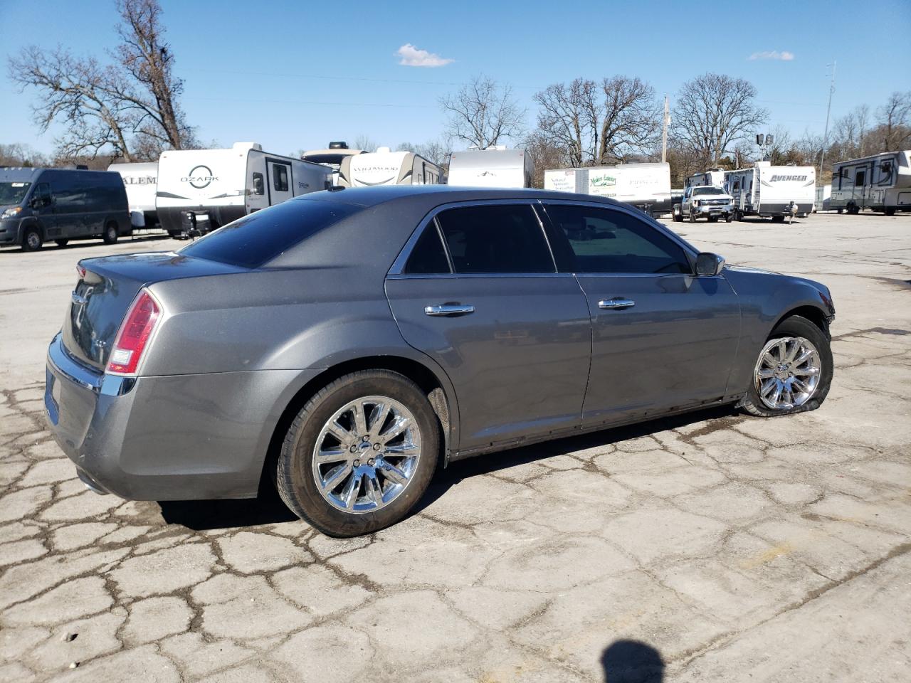 2012 Chrysler 300 VIN 2C3CCACG8CH272626 Copart auction photo, side / hail damage thumbnail 3