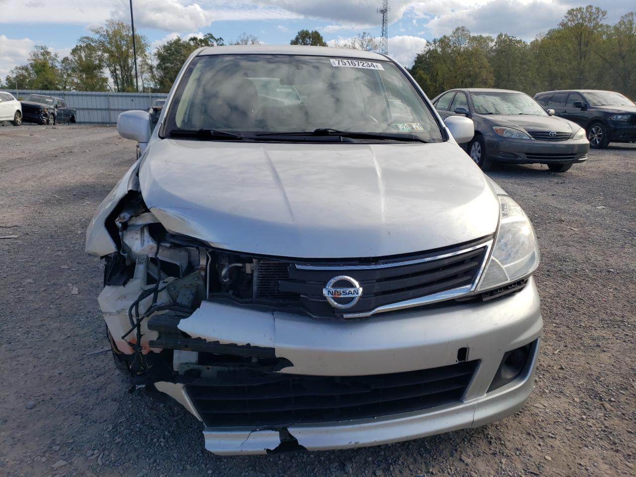 2012 Nissan Versa VIN 3N1BC1CP4CK247486 Copart auction photo, front end / side damage thumbnail 5