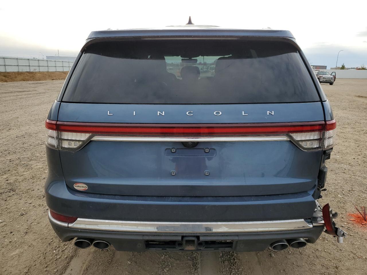 2020 Lincoln Aviator VIN 5LM5J7XC4LGL05050 Copart auction photo, rear end / side damage thumbnail 6