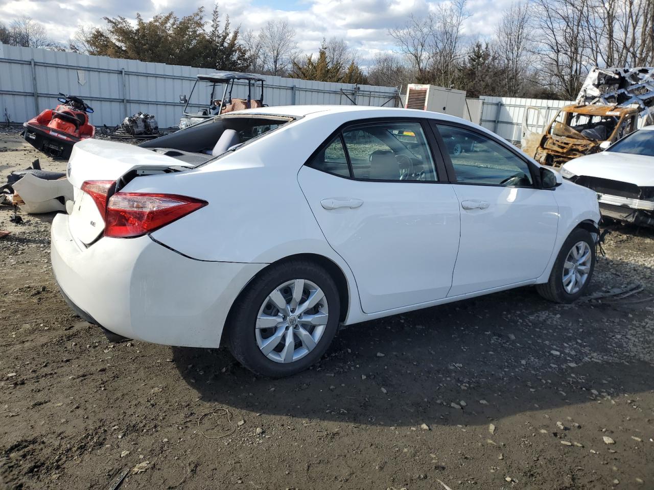 2017 Toyota Corolla VIN 2T1BURHE1HC874263 Copart auction photo, rear end / side damage thumbnail 3