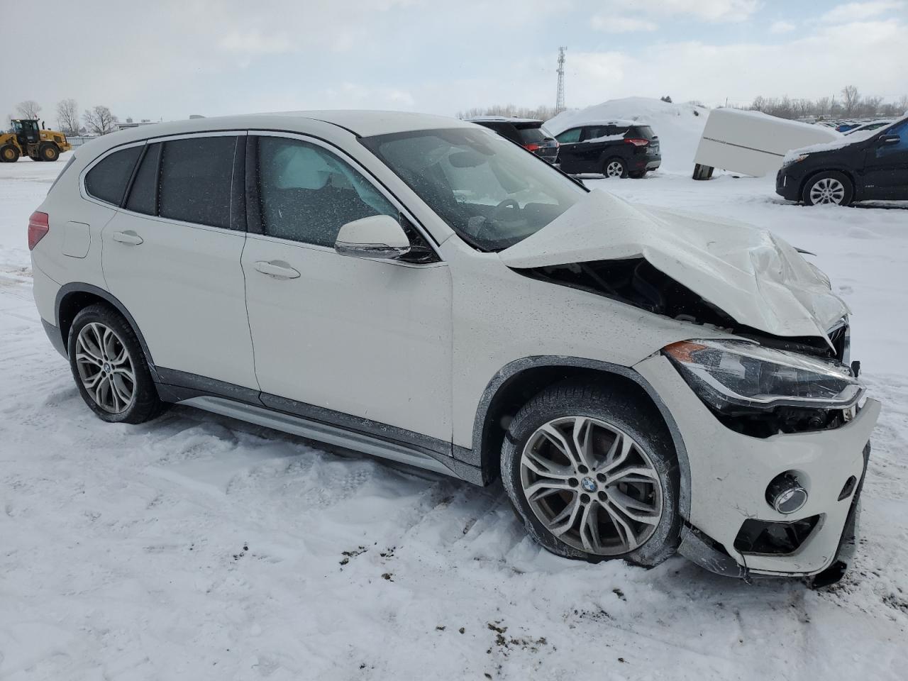 2019 BMW X1 VIN WBXHT3C57K5N42322 Copart auction photo, front end / side damage thumbnail 4
