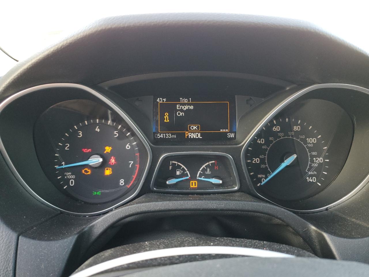 2017 Ford Focus VIN 1FADP3K26HL281671 Copart auction photo, front end damage thumbnail 9