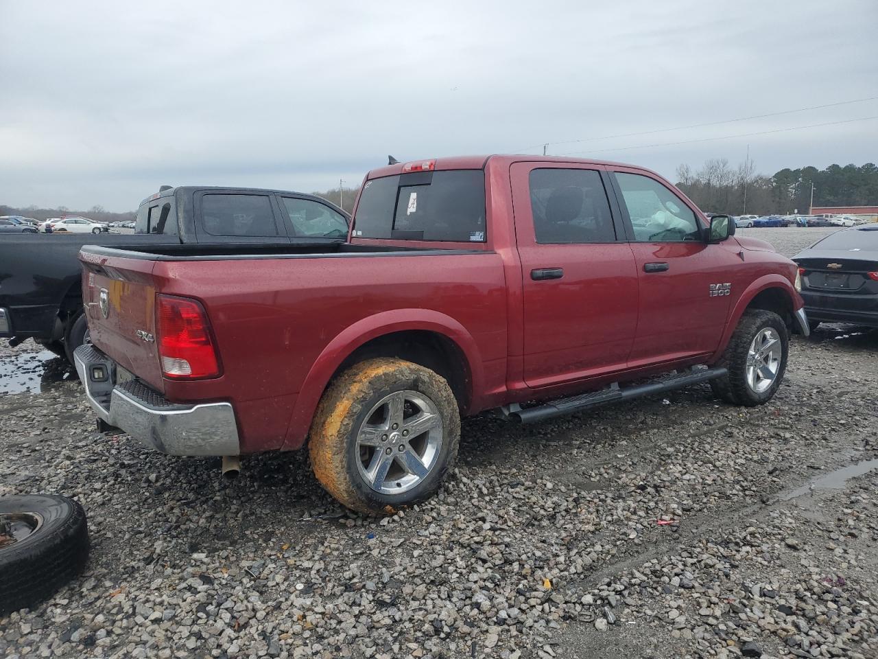 2014 RAM 1500 VIN 1C6RR7LG9ES423564 Copart auction photo, all over damage thumbnail 3