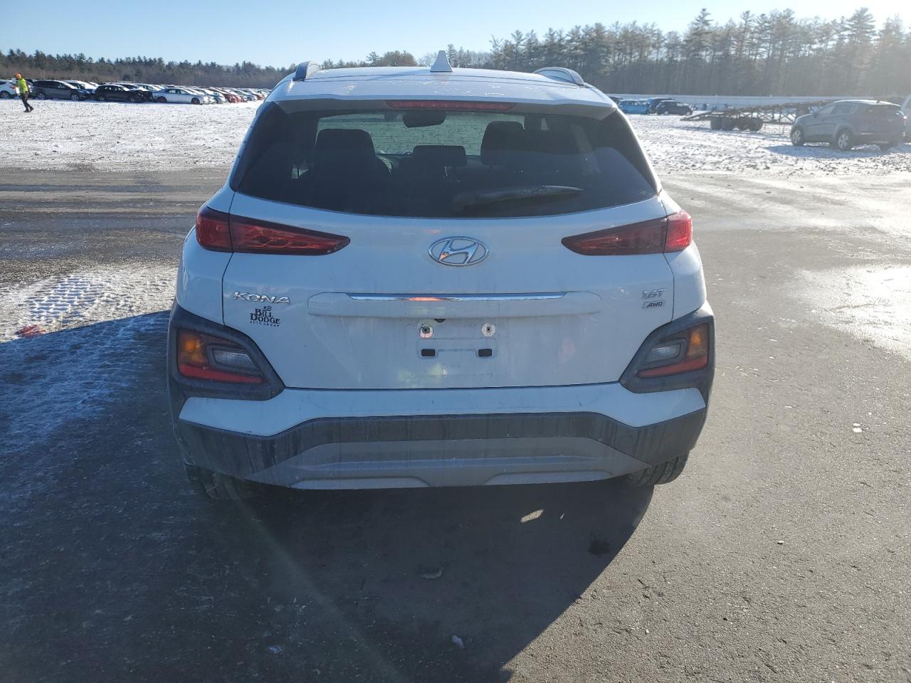 2021 Hyundai Kona VIN KM8K3CA57MU657190 Copart auction photo, undercarriage damage thumbnail 6