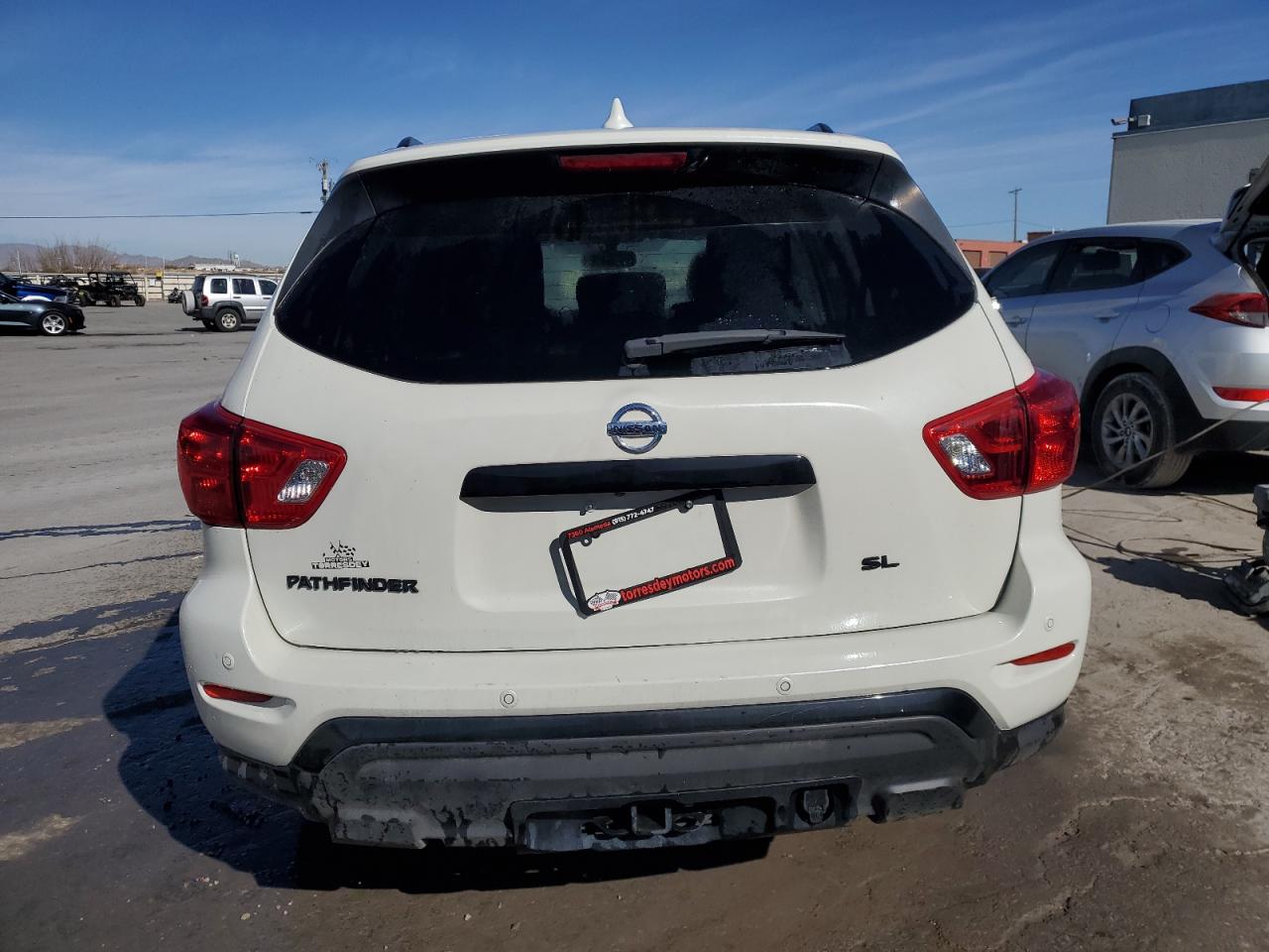 2019 Nissan Pathfinder VIN 5N1DR2MN8KC627910 Copart auction photo, front end / mechanical damage thumbnail 6