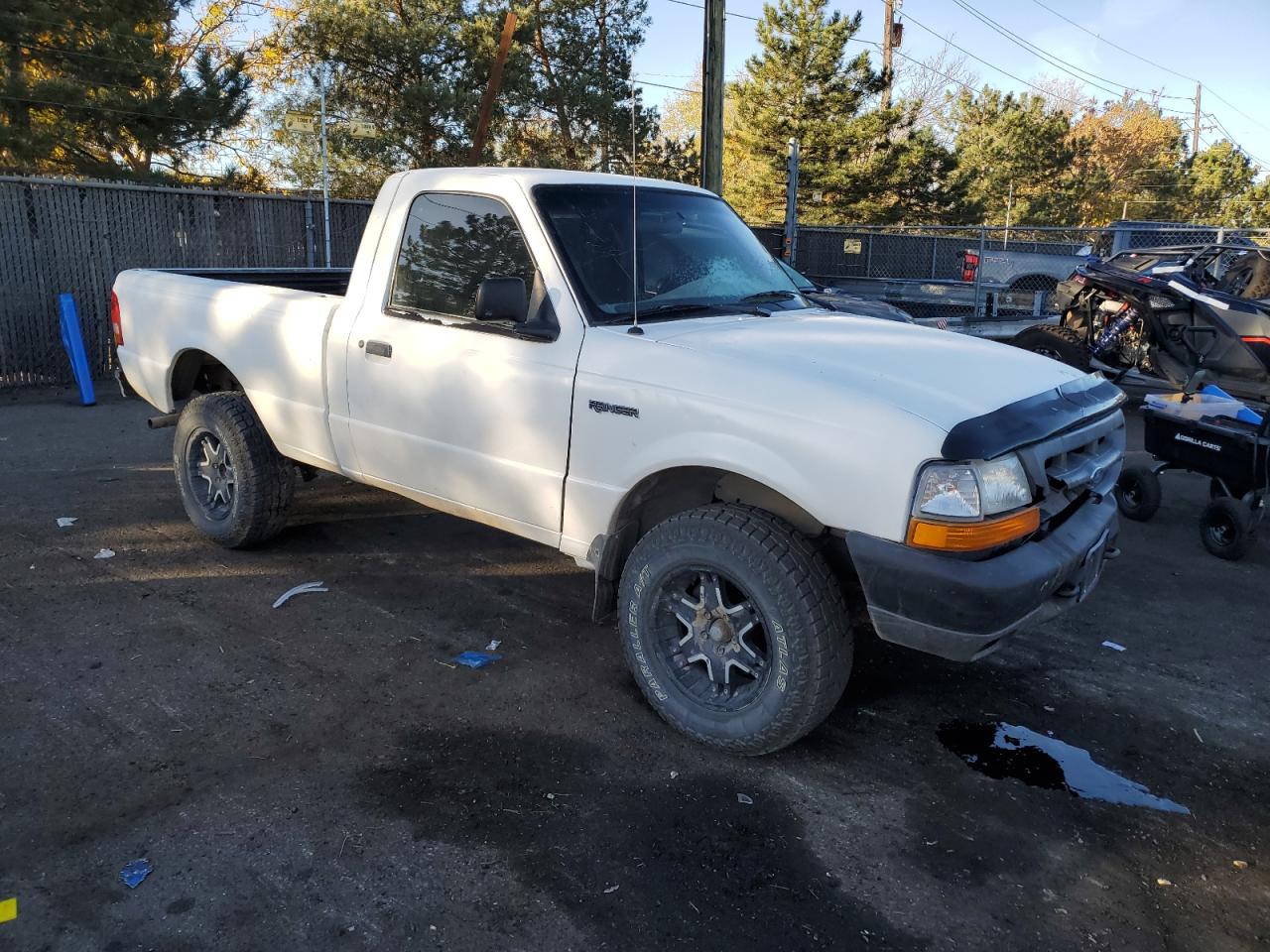2000 Ford Ranger VIN 1FTYR10V8YPC11928 Copart auction photo, all over damage thumbnail 4