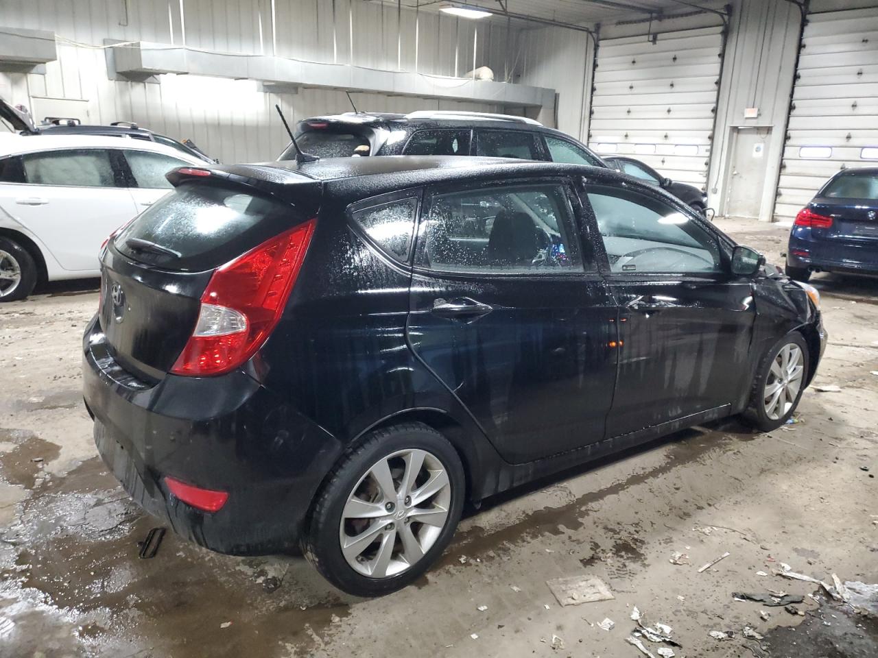 2014 Hyundai Accent VIN KMHCU5AE8EU165086 Copart auction photo, front end damage thumbnail 3
