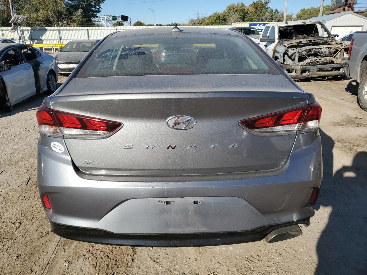 2019 Hyundai Sonata VIN 5NPE24AF3KH735572 Copart auction photo, side / front end damage thumbnail 6