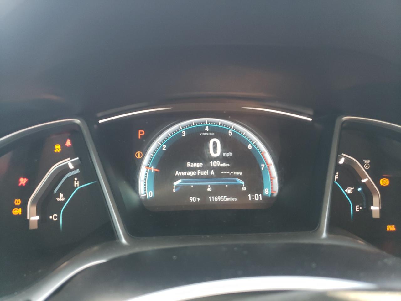 2016 Honda Civic VIN 2HGFC3B30GH353680 Copart auction photo, side / front end damage thumbnail 9
