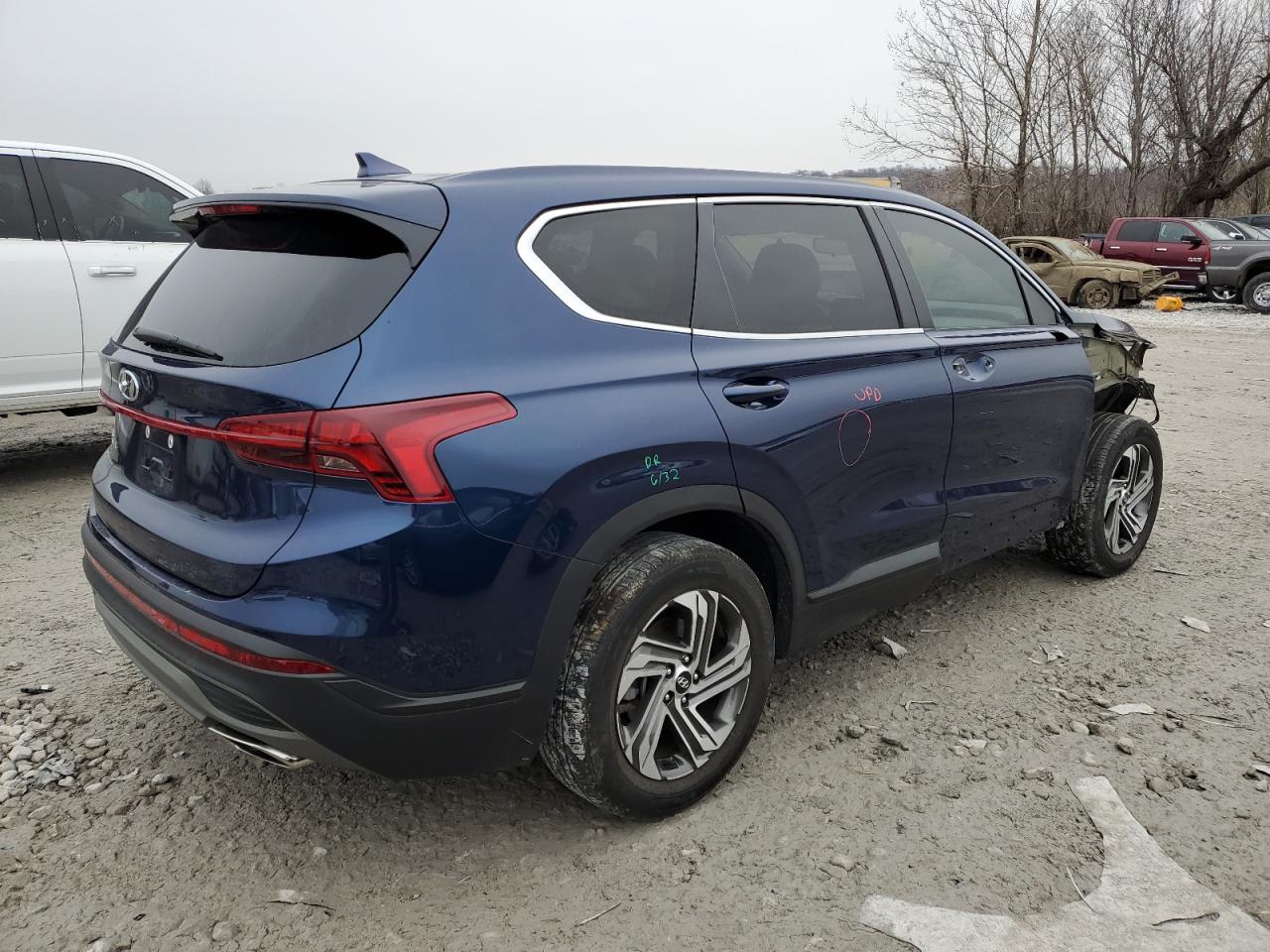 2023 Hyundai Santa Fe VIN 5NMS14AJ2PH488074 Copart auction photo, front end / side damage thumbnail 3