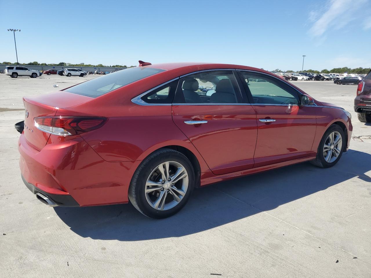 2019 Hyundai Sonata VIN 5NPE34AF8KH776616 Copart auction photo, side damage thumbnail 3