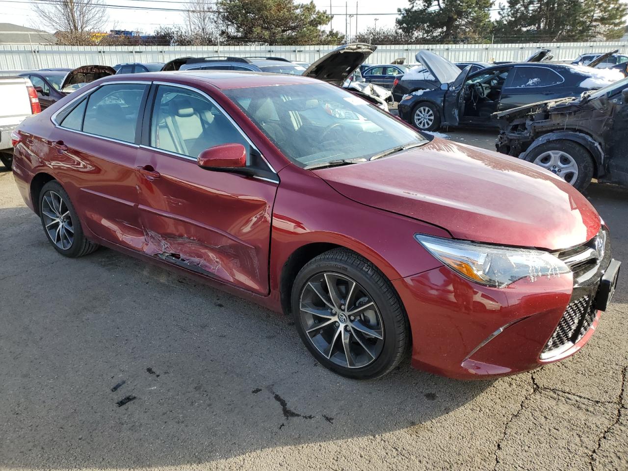 2016 Toyota Camry VIN 4T1BF1FK0GU541893 Copart auction photo, side damage thumbnail 4