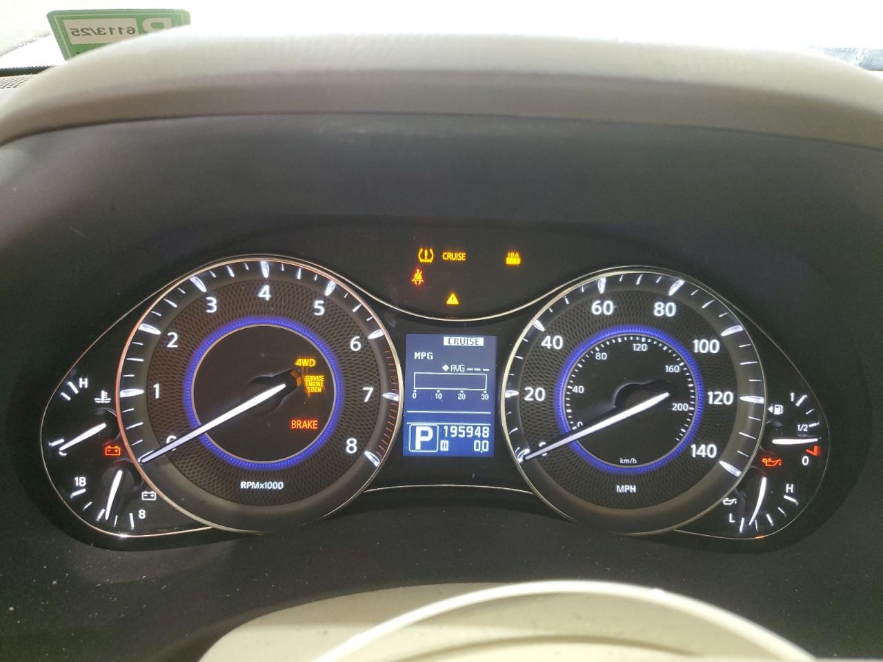 2012 Infiniti QX56 VIN JN8AZ2NE2C9019633 Copart auction photo, mechanical / minor dent/scratches damage thumbnail 9