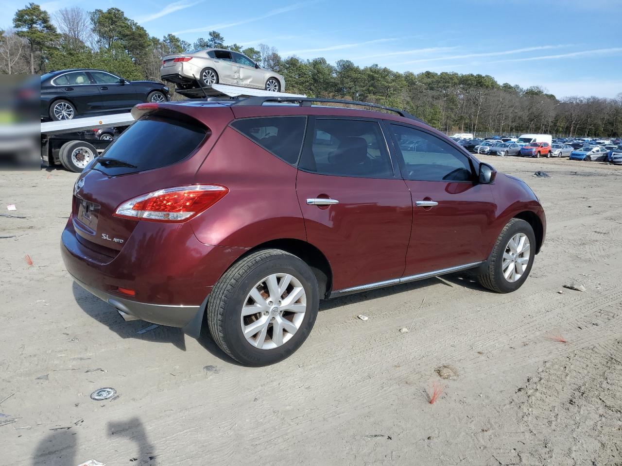 2011 Nissan Murano VIN JN8AZ1MW2BW153725 Copart auction photo, normal wear damage thumbnail 3