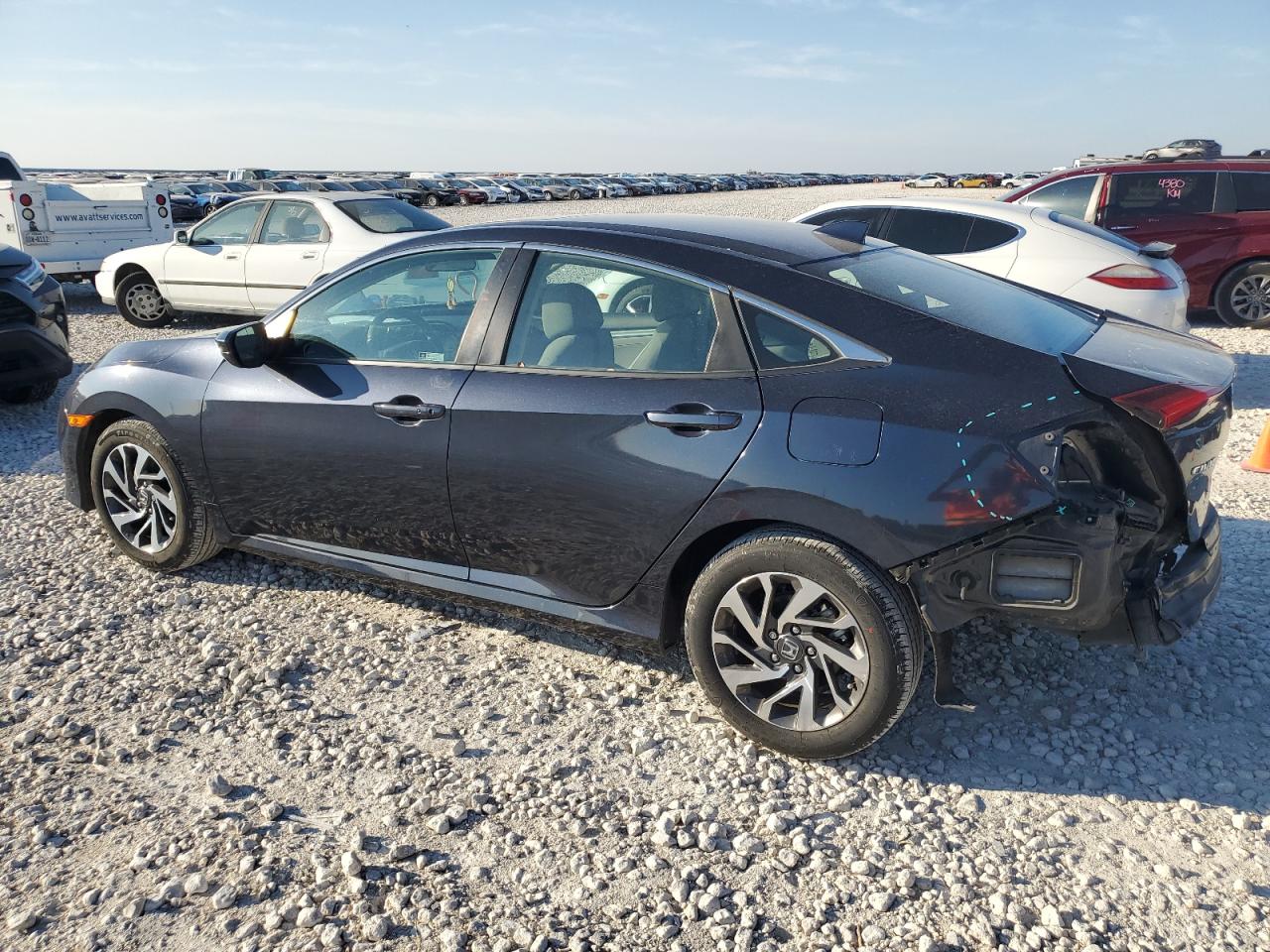 2018 Honda Civic VIN 2HGFC2F71JH603099 Copart auction photo, rear end damage thumbnail 2