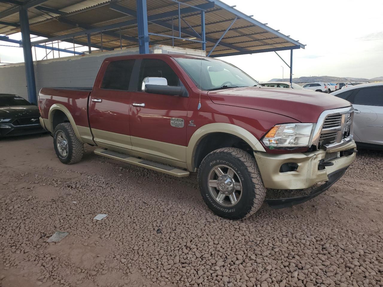 2012 Dodge RAM VIN 3C6UD5GL7CG301830 Copart auction photo, front end damage thumbnail 4
