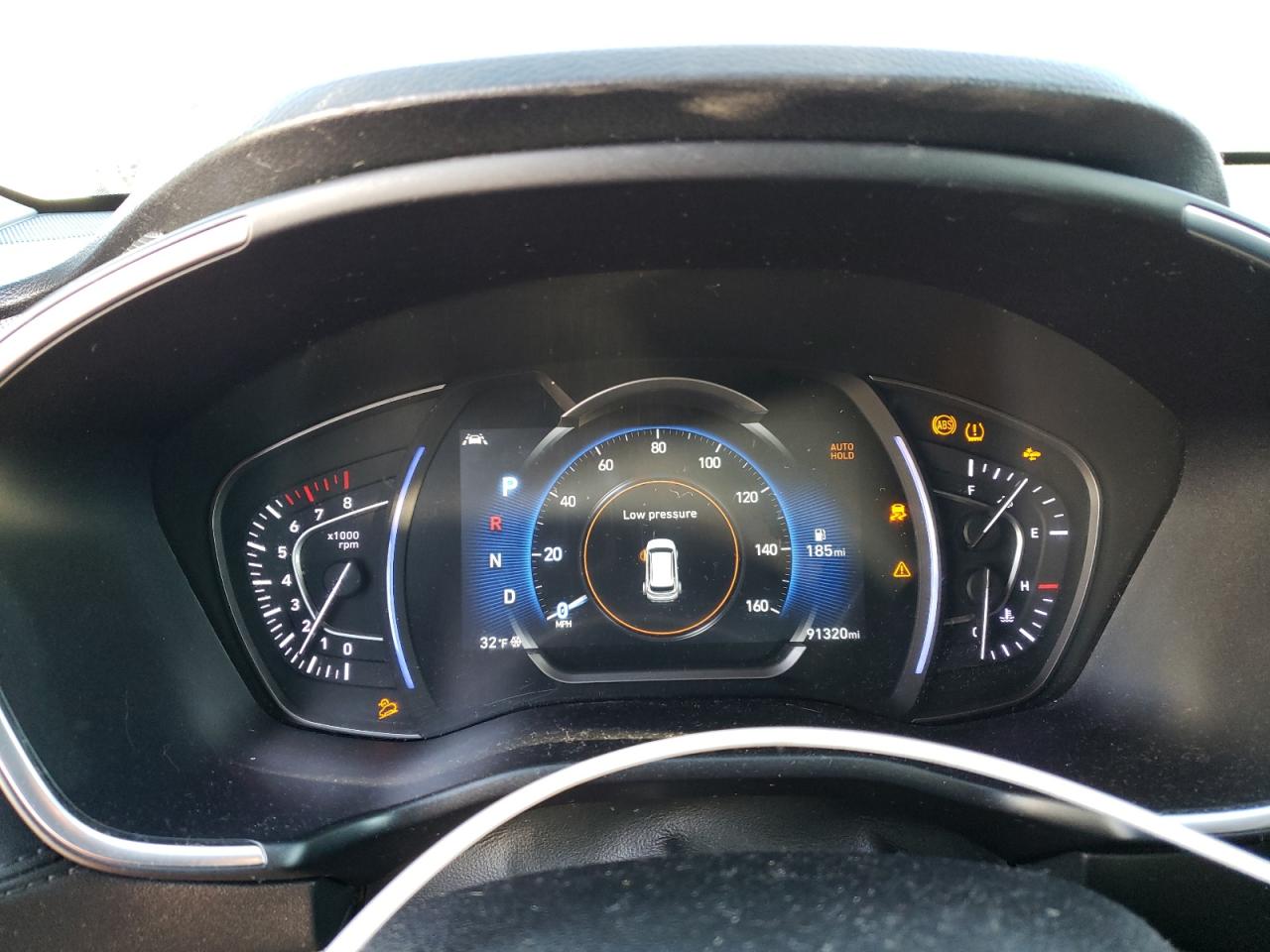 2020 Hyundai Santa Fe VIN 5NMS3CAD5LH203117 Copart auction photo, rear end / hail damage thumbnail 9