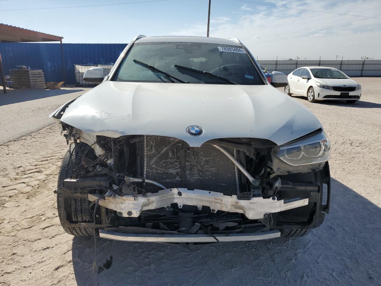 2018 BMW X3 VIN 5UXTR9C55JLD61322 Copart auction photo, front end damage thumbnail 5