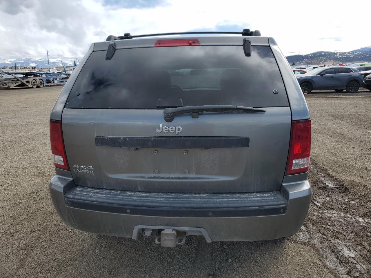 2008 Jeep Grand Cherokee VIN 1J8GR48K58C142090 Copart auction photo, front end / side damage thumbnail 6
