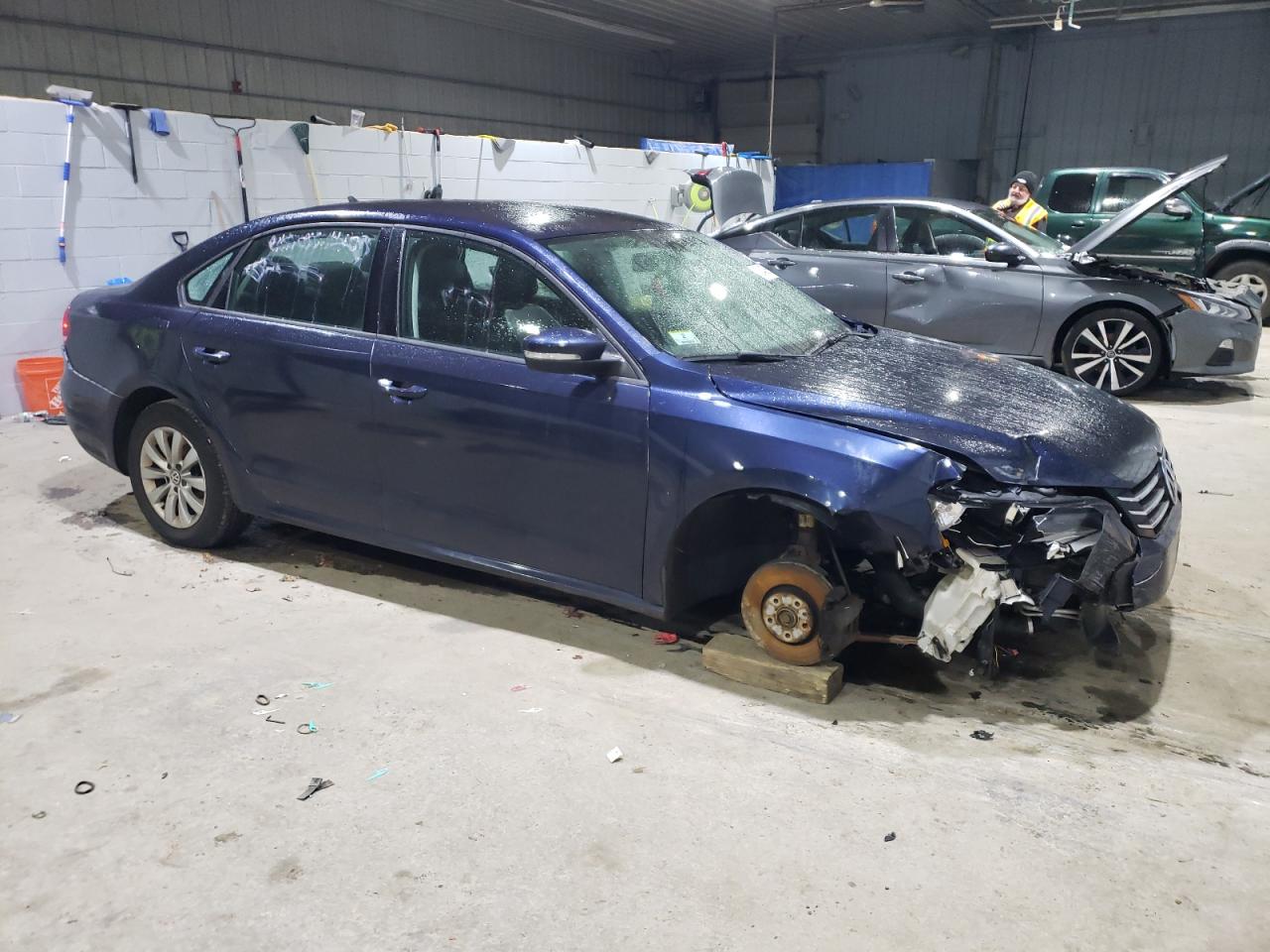 2014 Volkswagen Passat VIN 1VWAS7A33EC100788 Copart auction photo, front end / rear end damage thumbnail 4