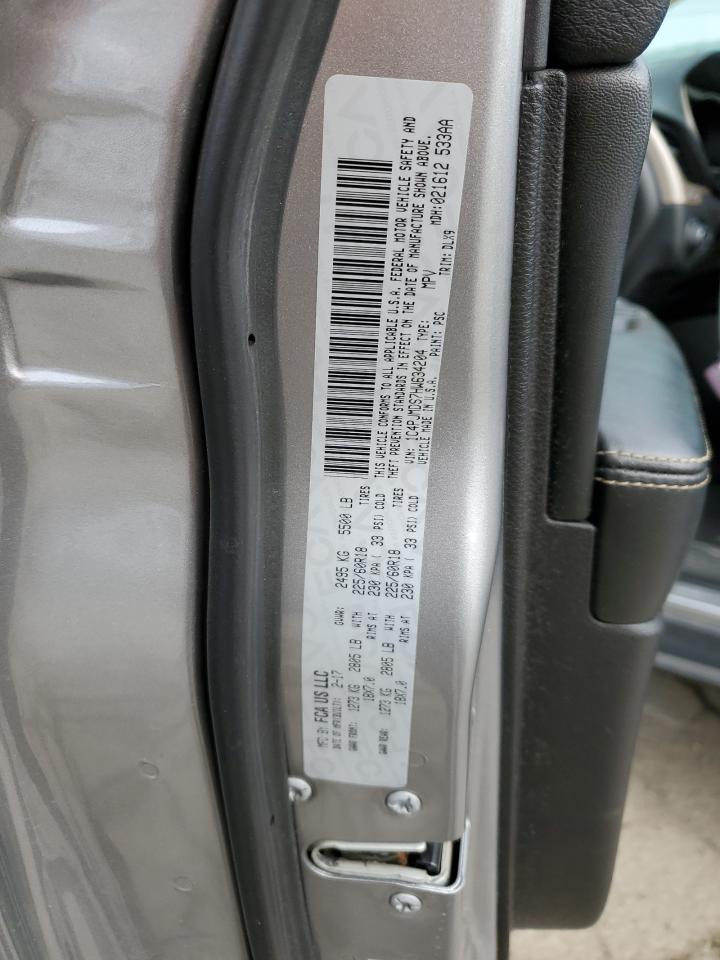 2017 Jeep Grand Cherokee VIN 1C4PJMDS7HW634204 Copart auction photo, front end damage thumbnail 14