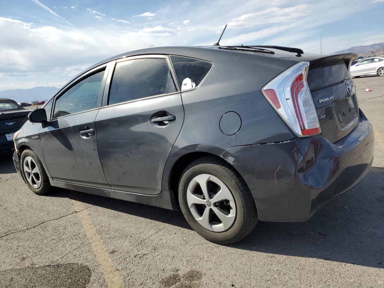 2014 Toyota Prius VIN JTDKN3DUXE0378097 Copart auction photo, front end damage thumbnail 2