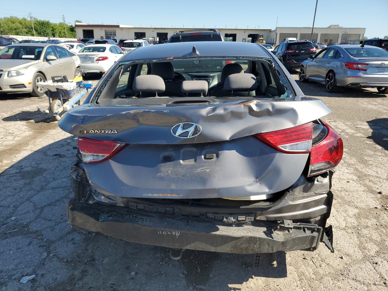 2011 Hyundai Elantra VIN 5NPDH4AE8BH060190 Copart auction photo, rear end / minor dent/scratches damage thumbnail 6