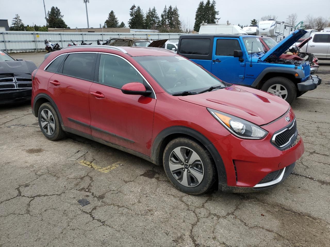 2017 KIA Niro VIN KNDCB3LC7H5094276 Copart auction photo, front end damage thumbnail 4