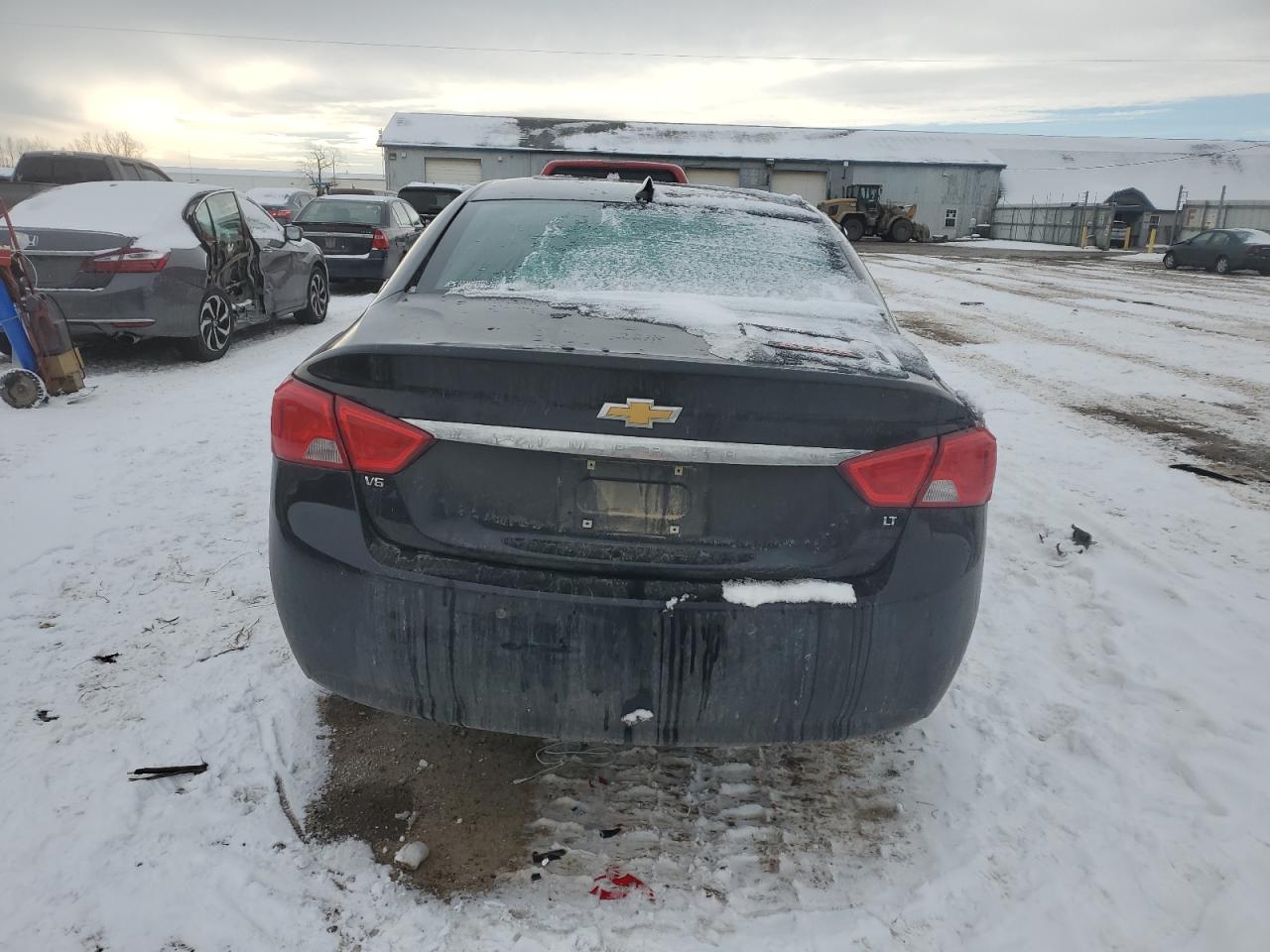 2015 Chevrolet Impala VIN 2G1125S35F9157906 Copart auction photo, front end / side damage thumbnail 6