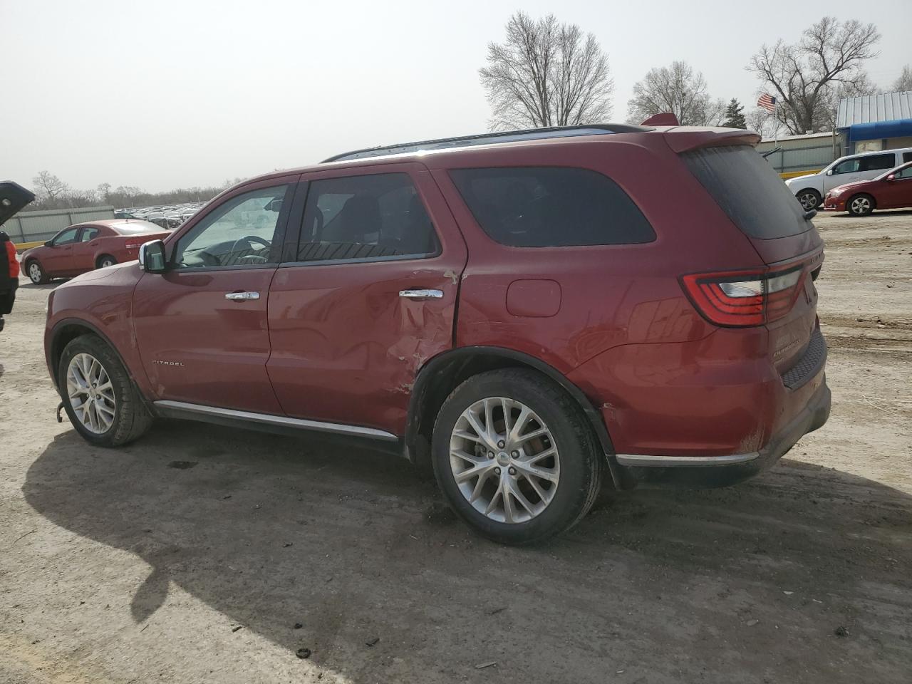 2015 Dodge Durango VIN 1C4RDJEGXFC789689 Copart auction photo, side damage thumbnail 2