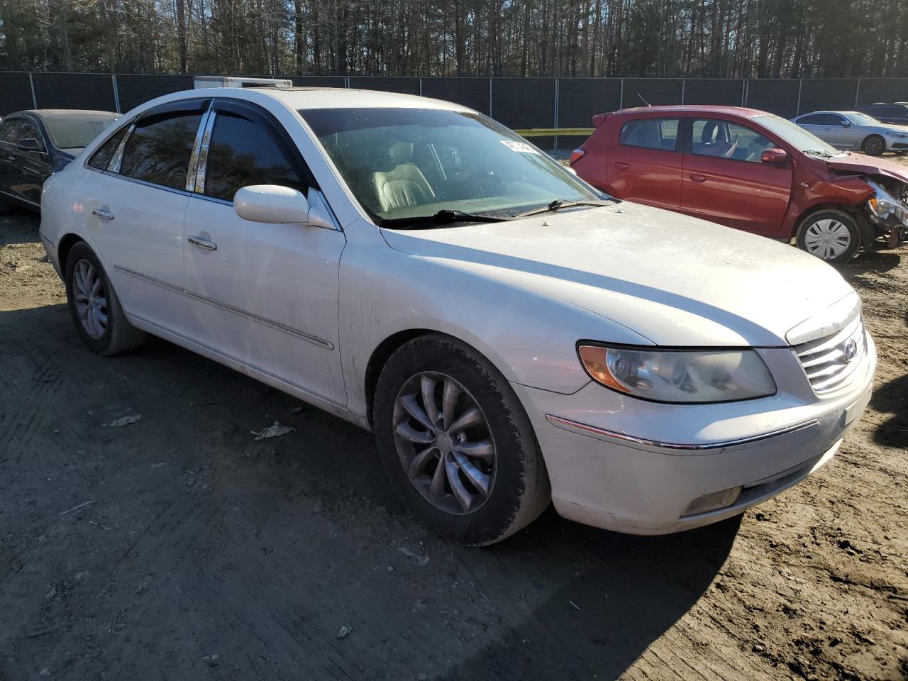 2006 Hyundai Azera VIN KMHFC46F66A080018 Copart auction photo, side damage thumbnail 4