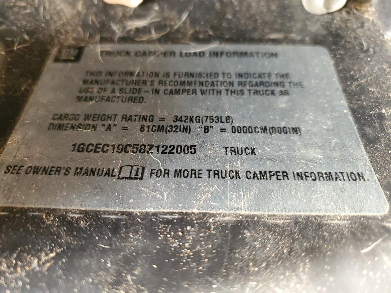 2008 Chevrolet Silverado VIN 1GCEC19C58Z122005 Copart auction photo, all over damage thumbnail 12