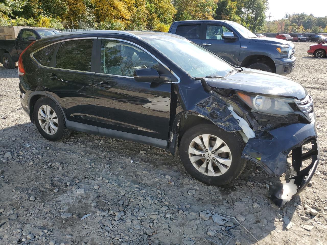2014 Honda CR-V VIN 2HKRM4H7XEH684585 Copart auction photo, front end damage thumbnail 4
