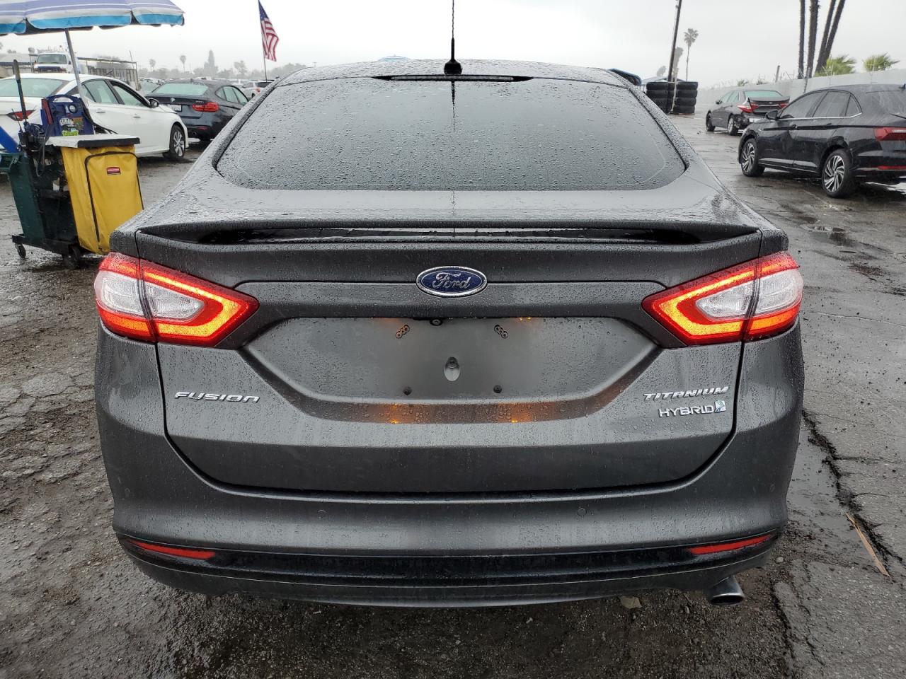 2016 Ford Fusion VIN 3FA6P0RU5GR356987 Copart auction photo, side / front end damage thumbnail 6