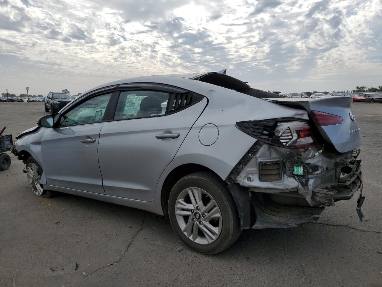 2020 Hyundai Elantra VIN 5NPD84LFXLH559807 Copart auction photo, rollover damage thumbnail 2
