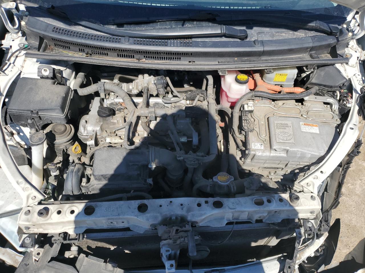 2014 Toyota Prius VIN JTDKDTB33E1081180 Copart auction photo, front end / side damage thumbnail 13