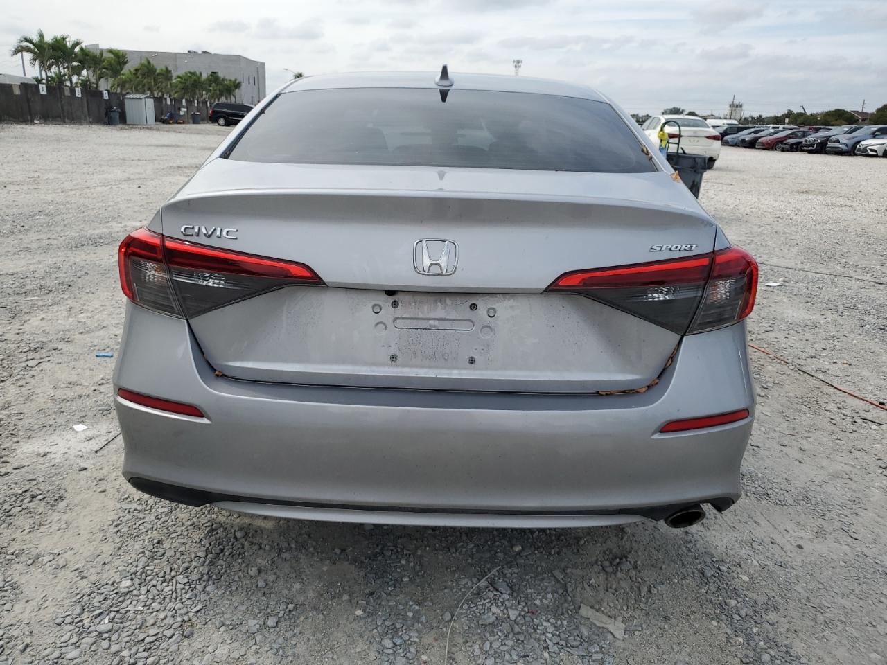 2022 Honda Civic VIN 2HGFE2F52NH517363 Copart auction photo, front end / undercarriage damage thumbnail 6