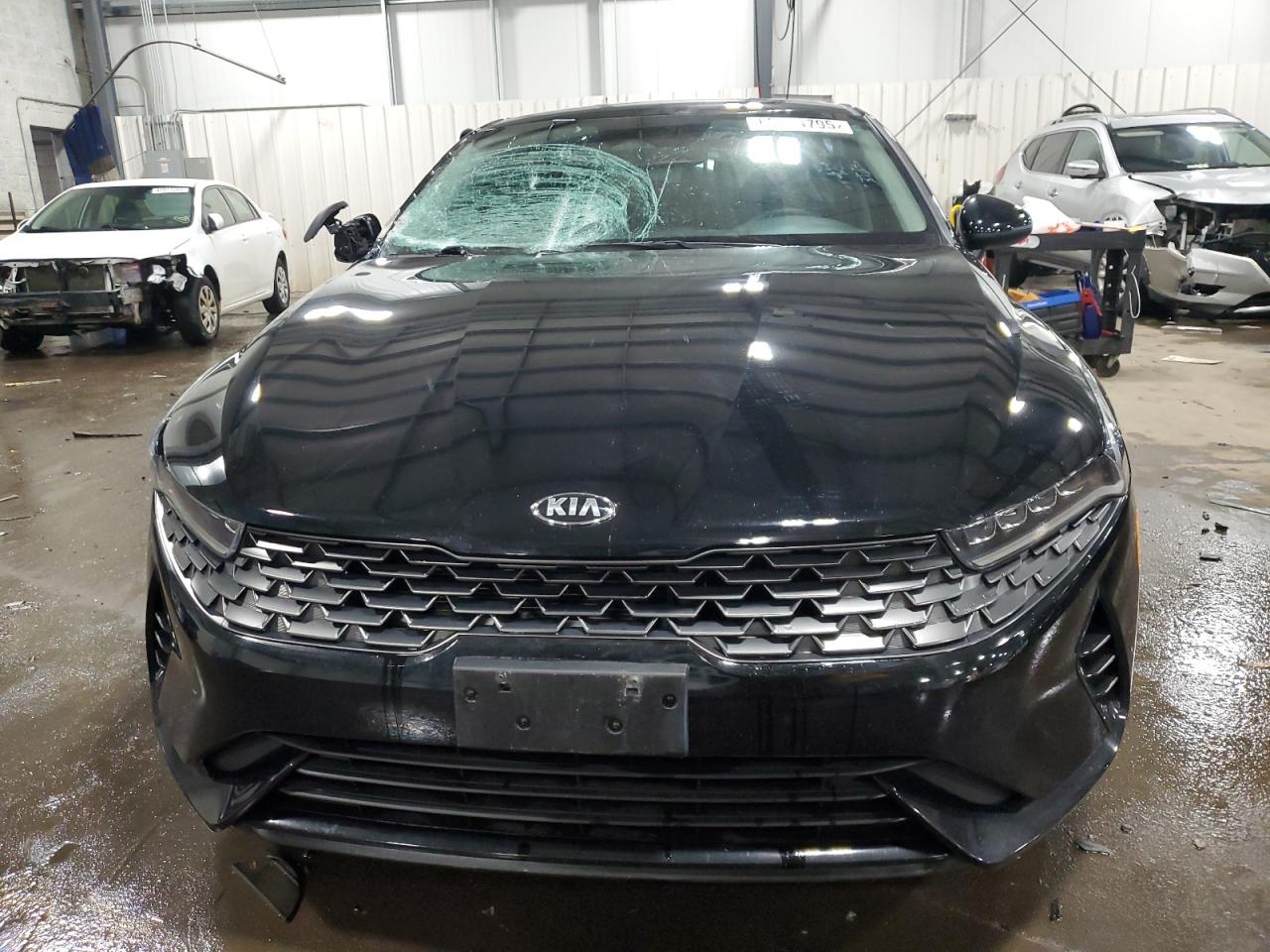 2021 KIA K5 VIN 5XXG14J28MG021735 Copart auction photo, side / front end damage thumbnail 5