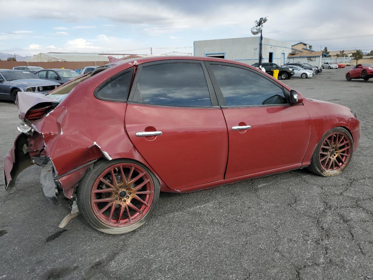 2010 Hyundai Elantra VIN KMHDU4AD2AU085430 Copart auction photo, rear end damage thumbnail 3