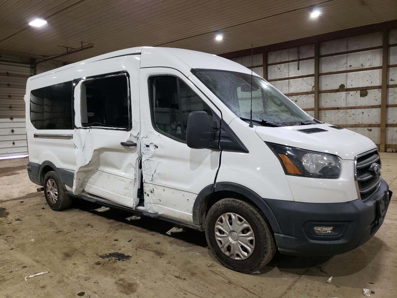 2020 Ford Transit VIN 1FBAX2C84LKA34033 Copart auction photo, side damage thumbnail 4