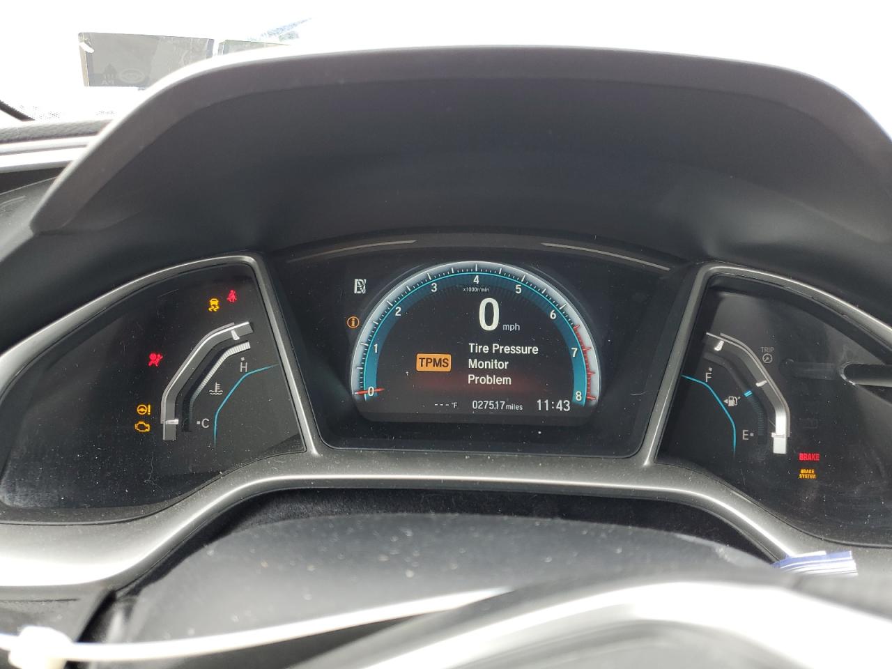 2017 Honda Civic VIN 19XFC1F37HE201311 Copart auction photo, front end / side damage thumbnail 9