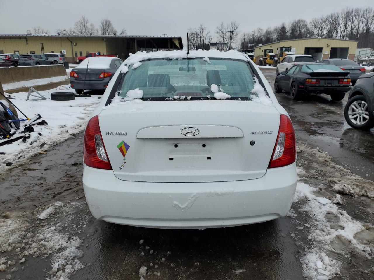 2011 Hyundai Accent VIN KMHCN4AC2BU618782 Copart auction photo, all over damage thumbnail 6