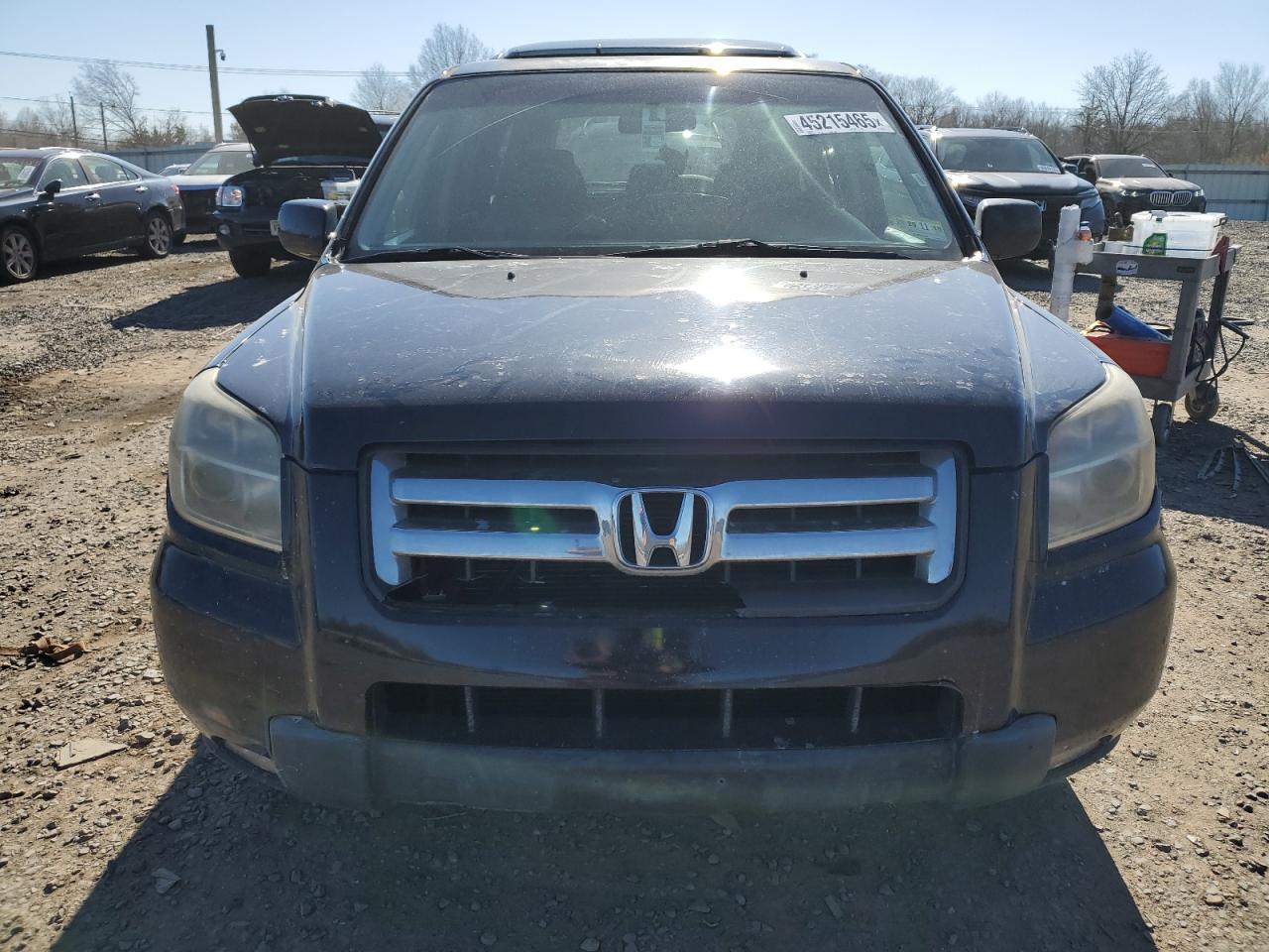 2008 Honda Pilot VIN 5FNYF28778B023450 Copart auction photo, rear end damage thumbnail 5